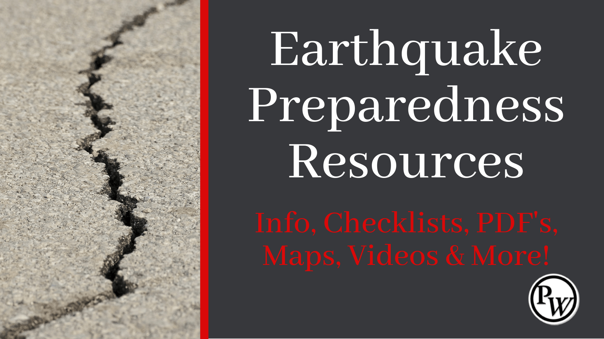 Prepper Resources for Earthquakes